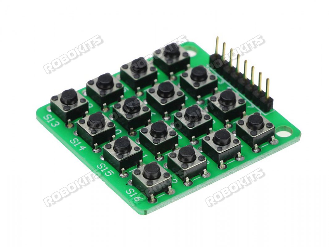 4x4 Matrix Keypad Module 16 Button compatible with Arduino - Click Image to Close