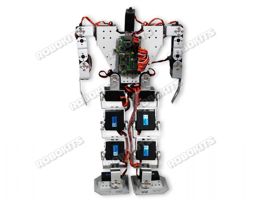 17DOF Humanoid Aluminium Frame DIY Kit with 18 Servo Controller - Click Image to Close