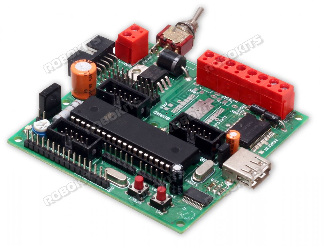 Rhino Robot Control Board - AVR Based with Quick C Compiler - Click Image to Close