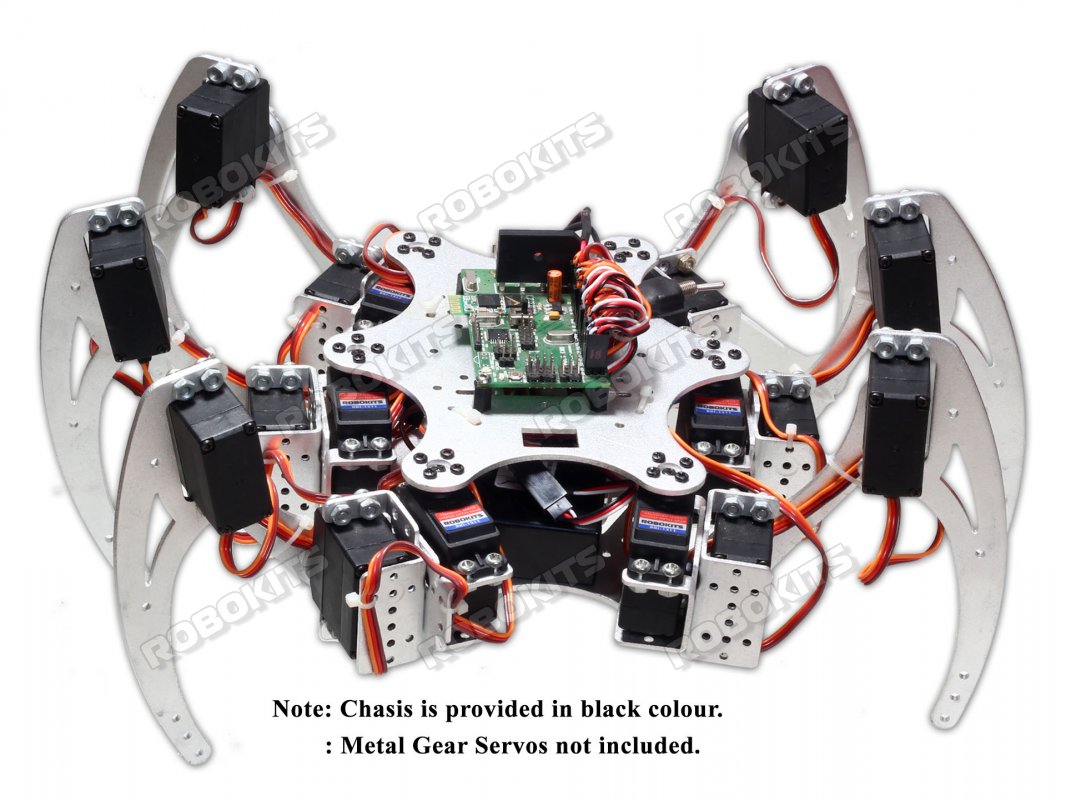 18DOF 6Legged Intelligent Hexapod Robot Metal Frame Kit - Click Image to Close