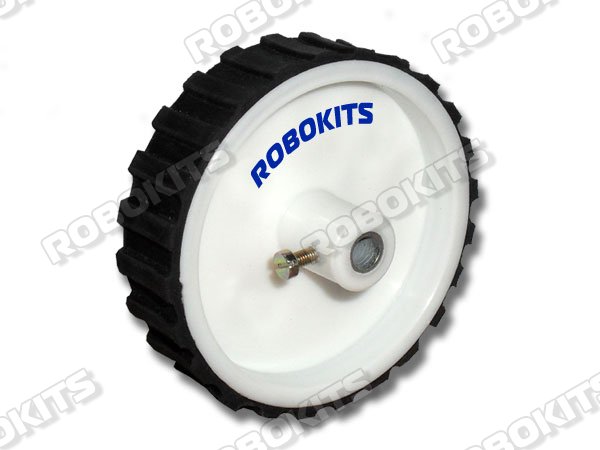 Robot Wheel 68MM Diameter 20MM Width 6MM ID - Click Image to Close