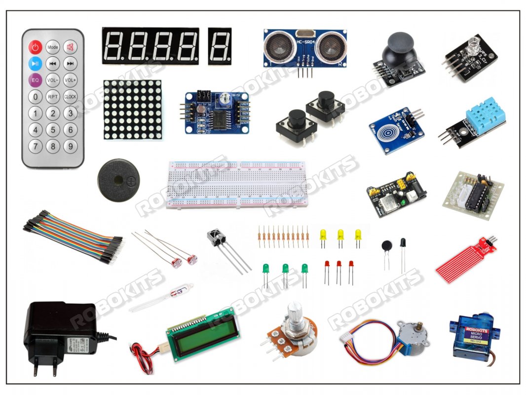 Starter Kit Embedded Prototyping Compatible with Raspberry Pi and Arduino - Click Image to Close