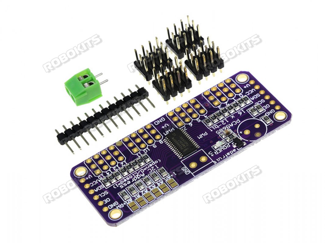 PCA9685 16-Channel 12-bit PWM/Servo Driver I2C Compatible with Arduino - Click Image to Close