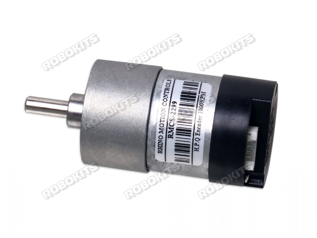 High Precision Quad Encoder Geared DC Motor 12V 1000RPM - Click Image to Close