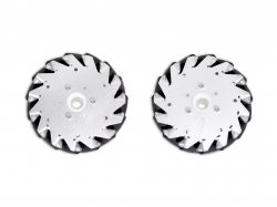 152mm Mecanum Wheel Set (1x Left, 1x Right) Basic - Bush type rollers