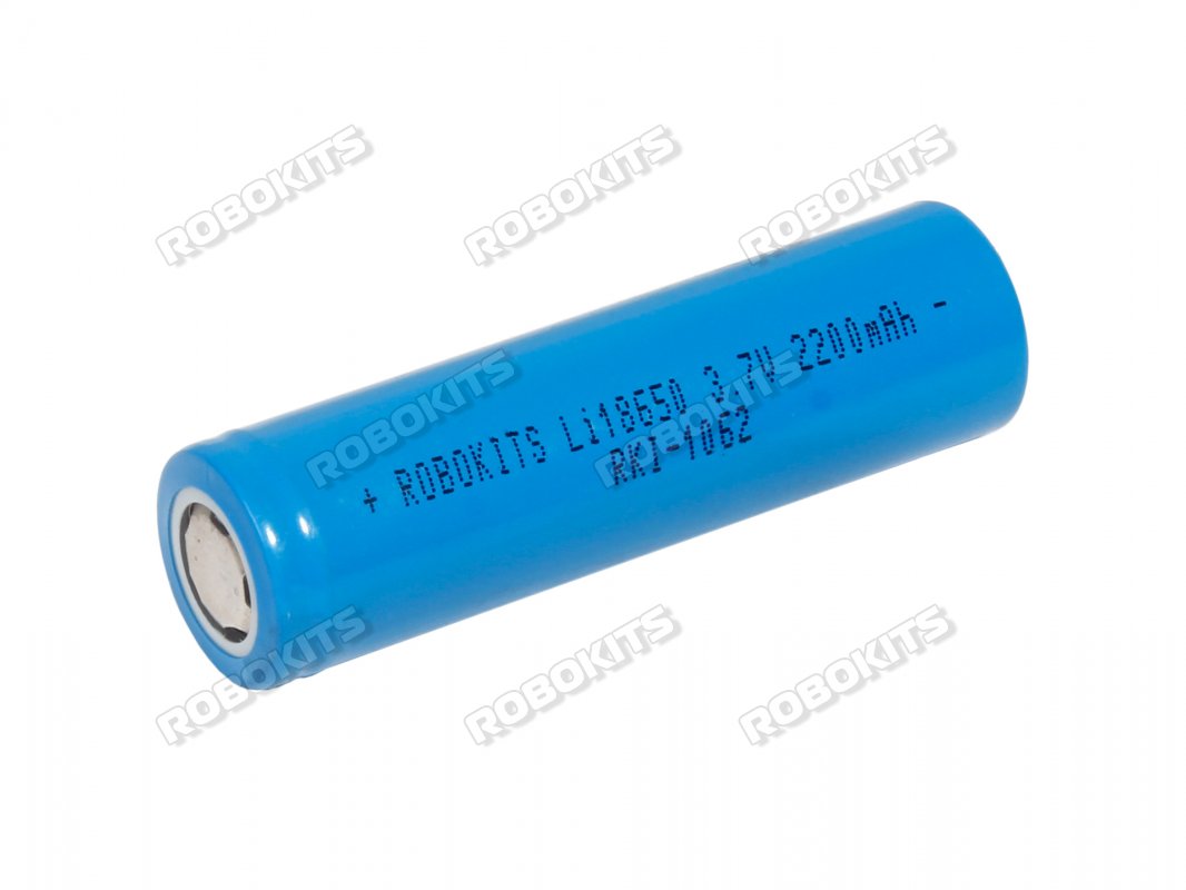 Lithium-Ion 18650 Rechargeable Cell 3.7V 2200mAh (2C) Grade-A - Click Image to Close
