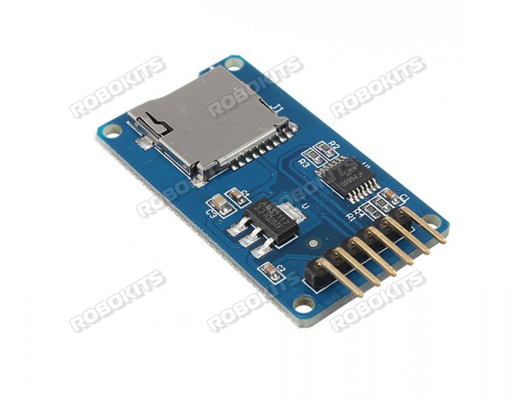 MicroSD Card Adapter module with SPI Interface compatible with Arduino - Click Image to Close
