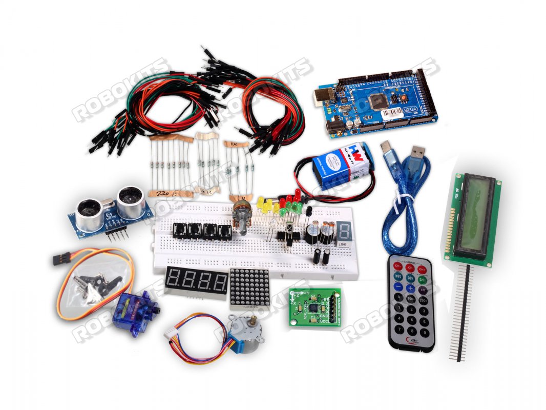 Mega 2560 R3 Based Starter Kit Advance compatible with Arduino - Click Image to Close