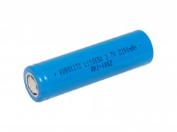 Lithium-Ion 18650 Rechargeable Cell 3.7V 2200mAh (2C) Grade-A