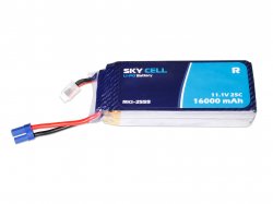 Skycell 11.1V 3S 16000mah 25C (Lipo) Lithium Polymer Rechargeable Battery