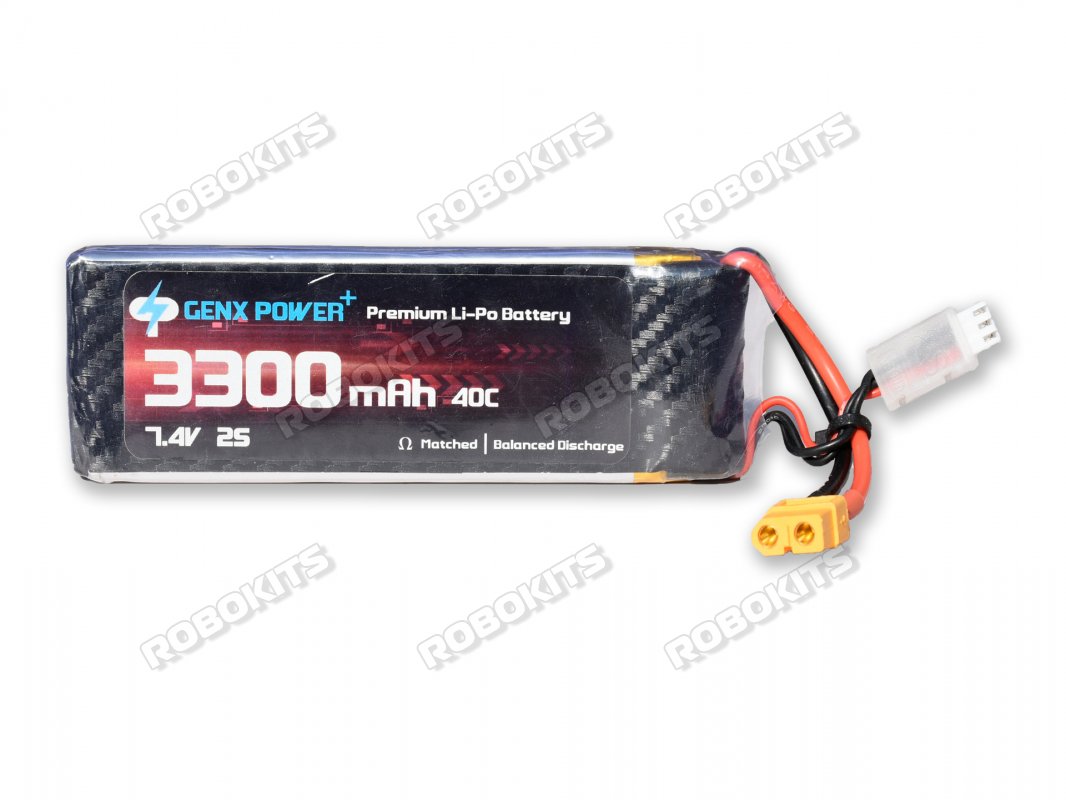 GenX 7.4V 2S 3300mAh 40C / 80C Premium Lipo Lithium Polymer Battery