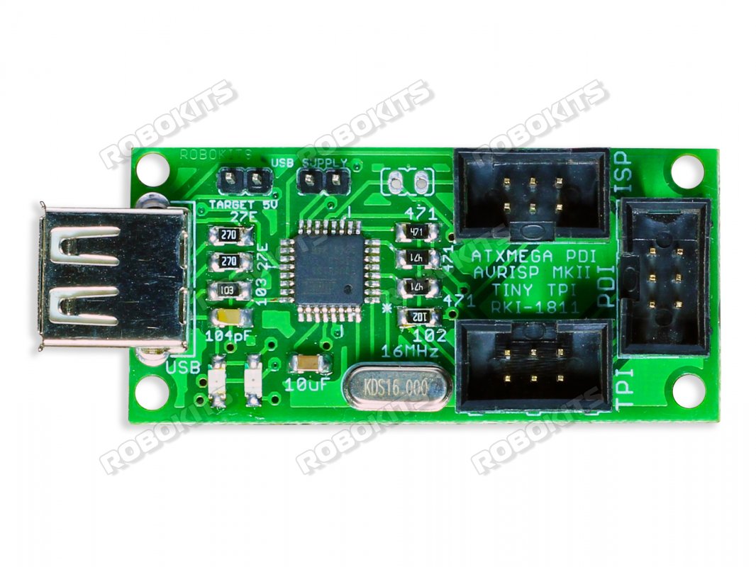 AVRISP MKII - High Speed Programmer for Mega, Xmega and Tiny AVR - Click Image to Close