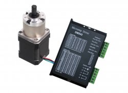 Nema17 Planetary Geared Stepper Motor 60kgcm with DM542-DIGITAL MICROSTEPPING STEPPER DRIVER 4.2A