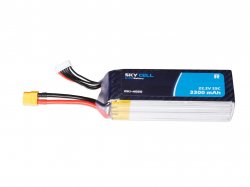 Skycell 22.2V 6S 3300mah 25C (Lipo) Lithium Polymer Rechargeable Battery