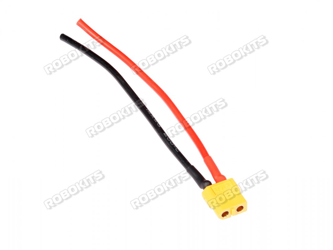XT60 Female Connector with 14AWG Silicon Wire(100mm) - Click Image to Close
