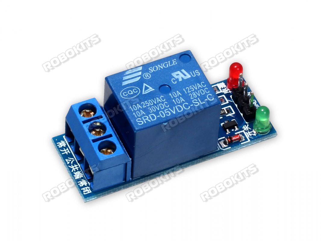 5V 10A 1 Channel Relay Module compatible with Arduino - Click Image to Close