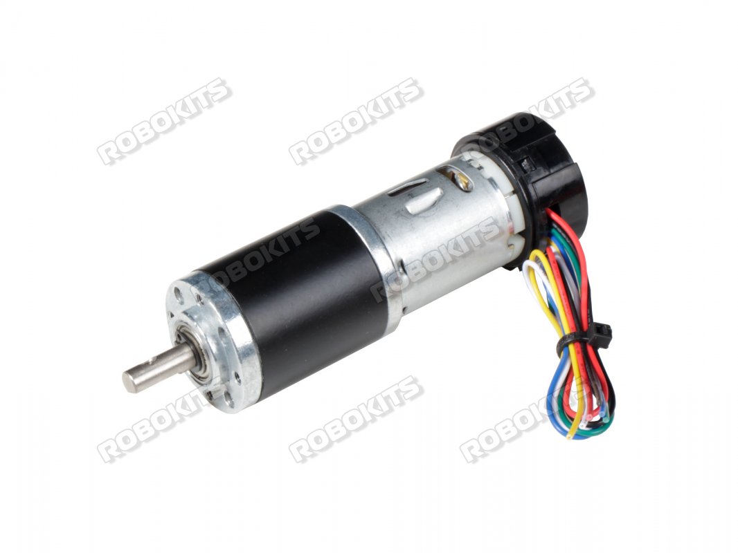 Rhino 100RPM 25Kgcm 12V DC Planetary Geared Quad Encoder Servo Motor - Click Image to Close