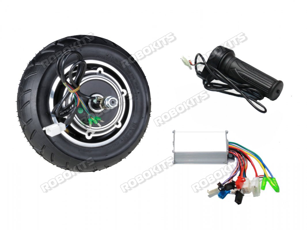 10Inch BLDC Hub Motor with 24V 350W Controller And Throttle - Click Image to Close