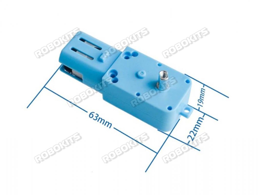 Metal Geared Single Shaft BO Motor - Click Image to Close