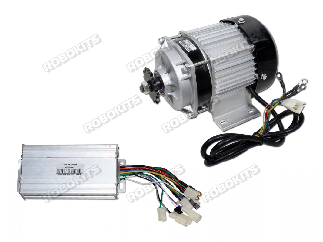 E-BIKE BLDC GEARED MOTOR 1418ZXF 48V 450RPM 500W WITH CONTROLLER (PREMIUM QUALITY) - Click Image to Close