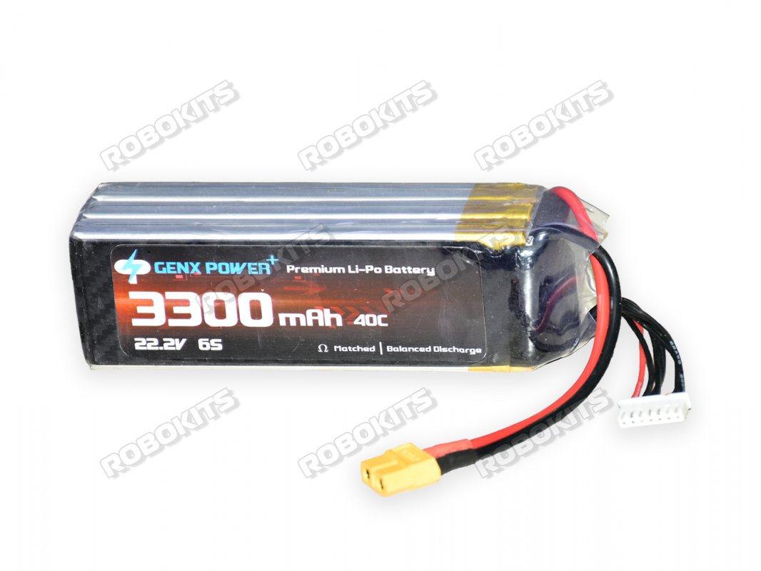 GenX 22.2V 6S 3300mAh 40C / 80C Premium Lipo Lithium Polymer Battery