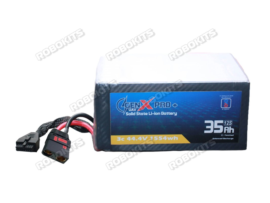 GenX Pro+ Solid State High Energy Density 44.4V 12S 35000mah 3C/5C Premium Li-ion Battery 320Wh/kg