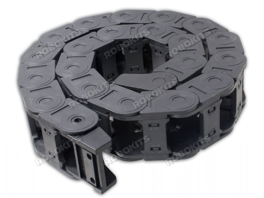 Cable Drag Chain Wire Carrier with end connectors 25x38mm 1Meter