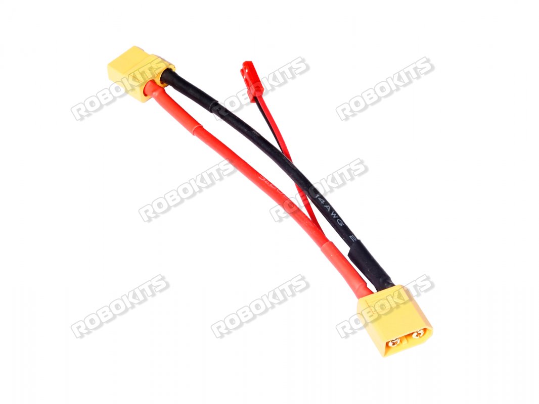 XT60/2-Pin Male JST Plug Extension Cable - Click Image to Close