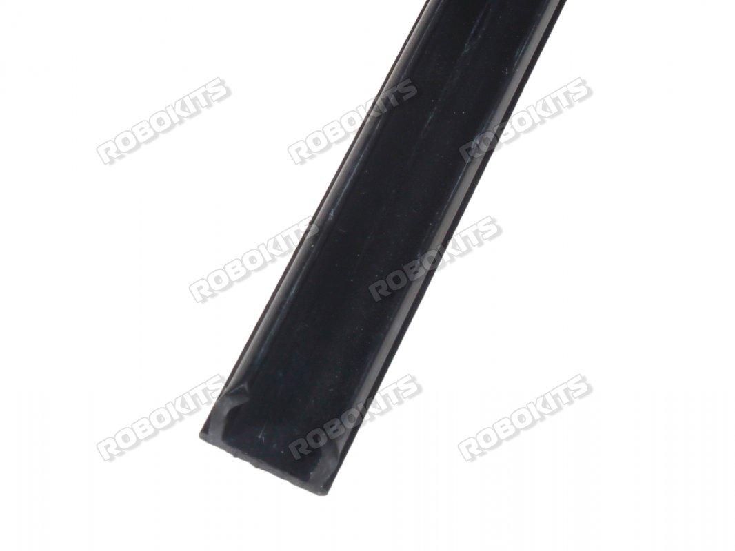 Aluminium Profile Plastic 8mm sealing Strip - Black MOQ 2 Pcs - Click Image to Close