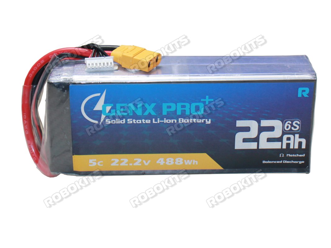 GenX Pro+ Solid State 22.2V 6S 22000mAh 5C / 10C Premium Li-ion Battery