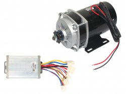 E-BIKE DC GEARED MOTOR MY1016Z 24V 530RPM 650W WITH CONTROLLER