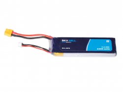 Skycell 7.4V 2S 2200mah 25C (Lipo) Lithium Polymer Rechargeable Battery