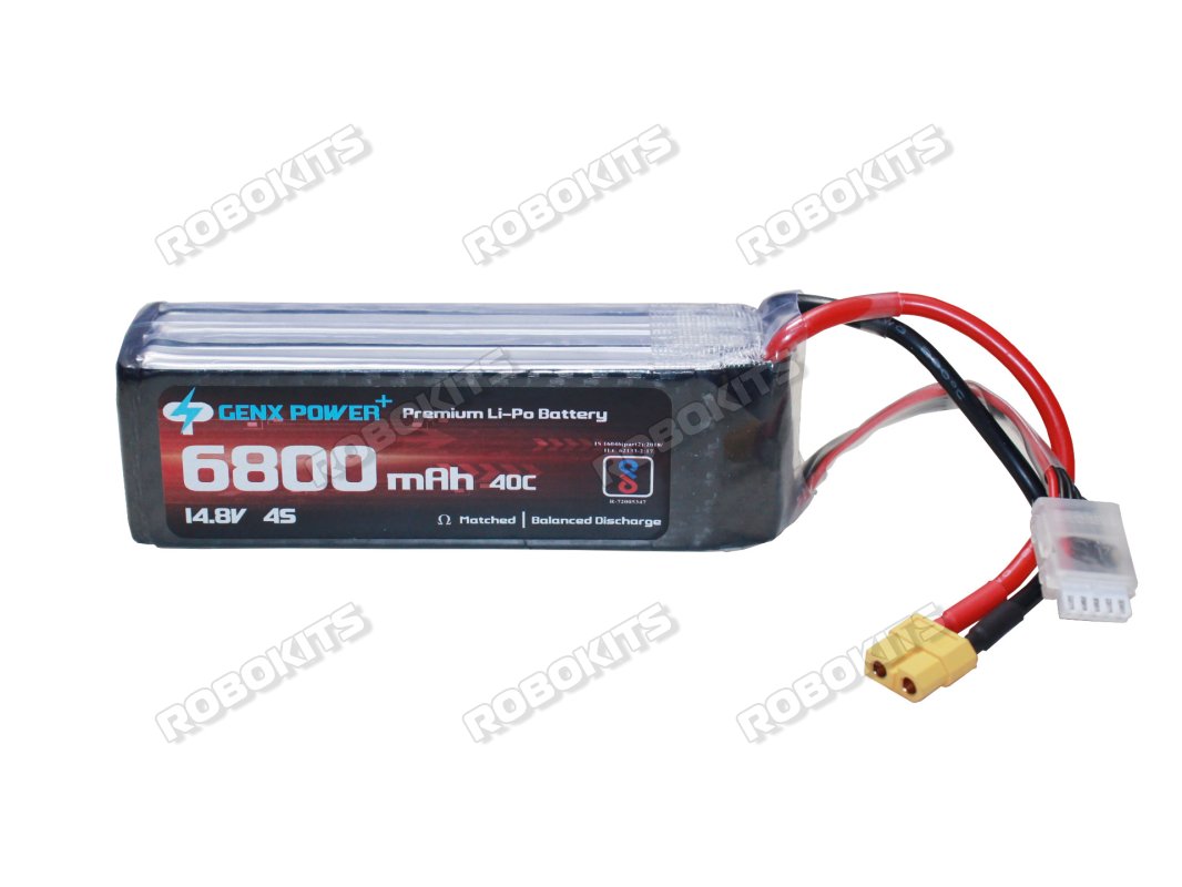 GenX 14.8V 4S 6800mAh 40C / 80C Premium Lipo Lithium Polymer Battery