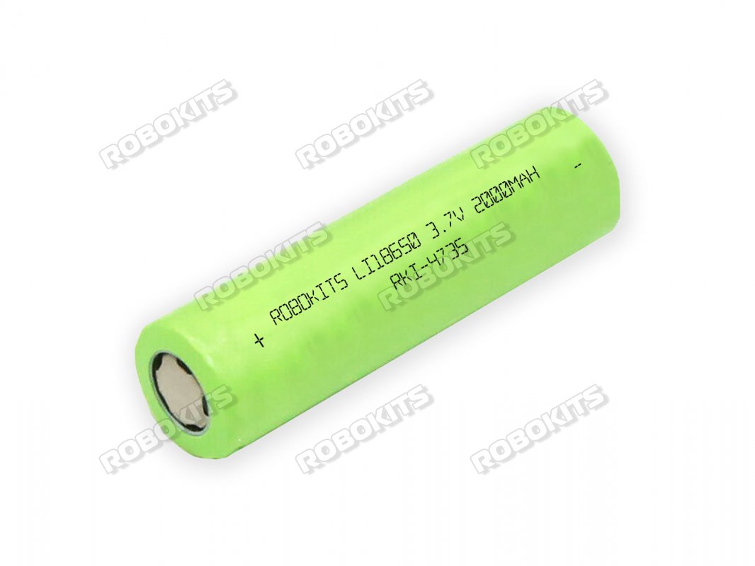Lithium-Ion 18650 Rechargeable Cell 3.7V 2000mAh (2C) Grade-A - Click Image to Close