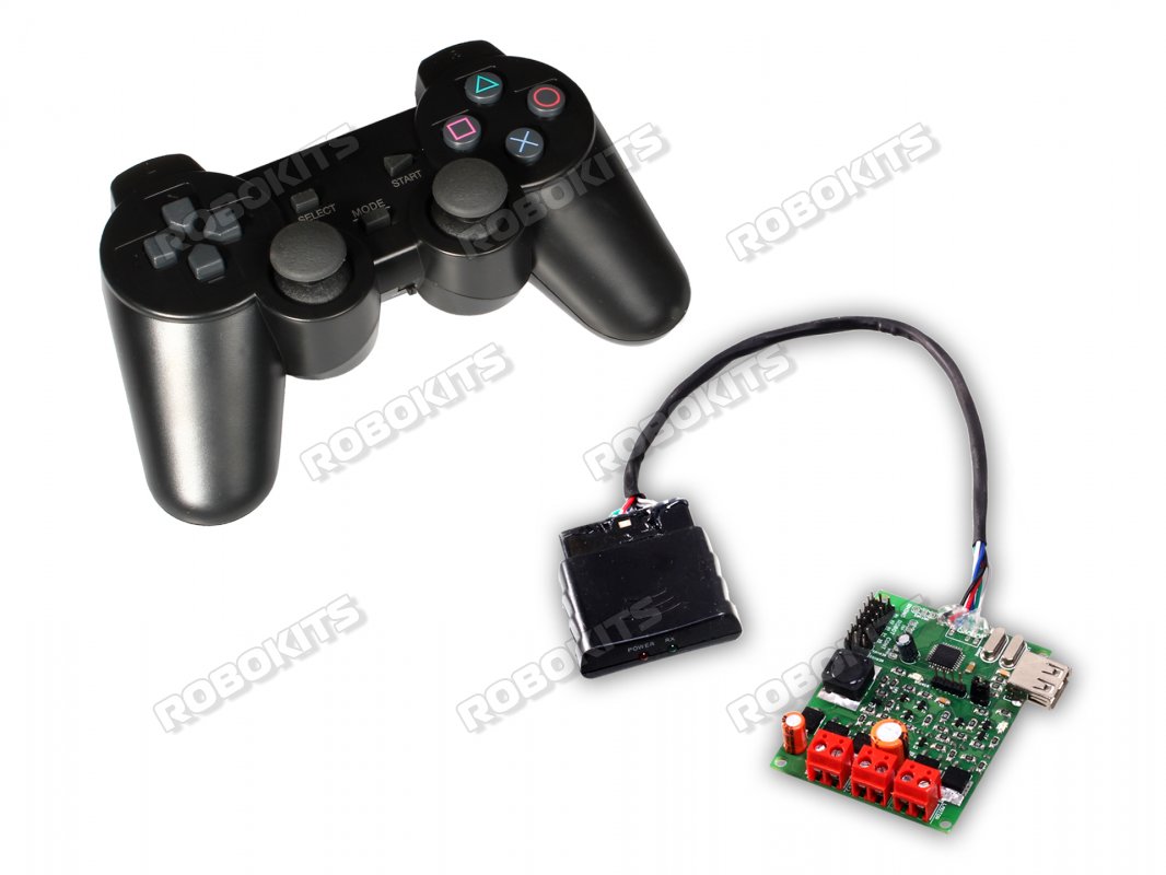 RF 2.4Ghz Multi Channel Wireless PS2 Remote & Motor Driver 20A for 2 ...