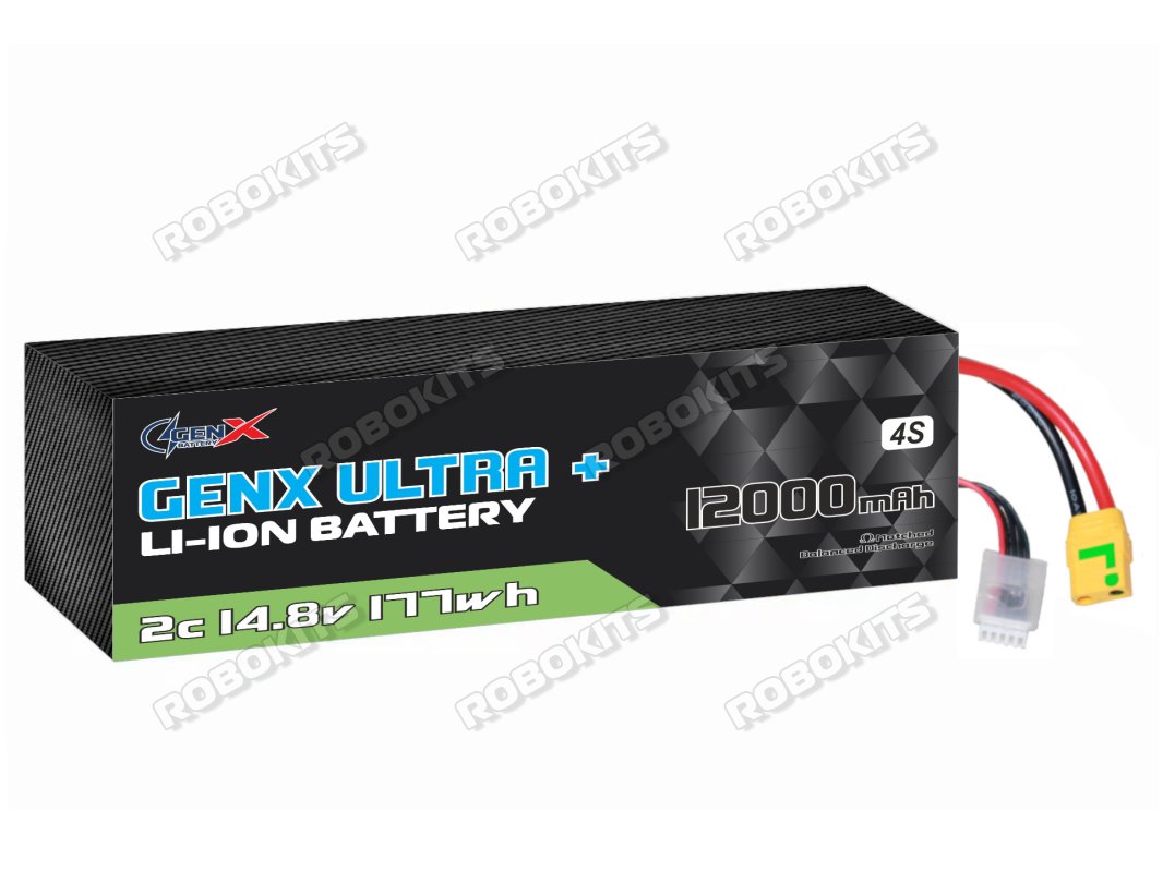 GenX Ultra+ 14.8V 4S2P 12000mah 2C/5C Premium Lithium Ion Rechargeable Battery