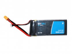 Skycell 14.8V 4S 8000mah 25C (Lipo) Lithium Polymer Rechargeable Battery