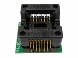 Programming Socket for SOP16 to 16pin Breakout with 3.9mm IC Width and 1.27mm Pitch