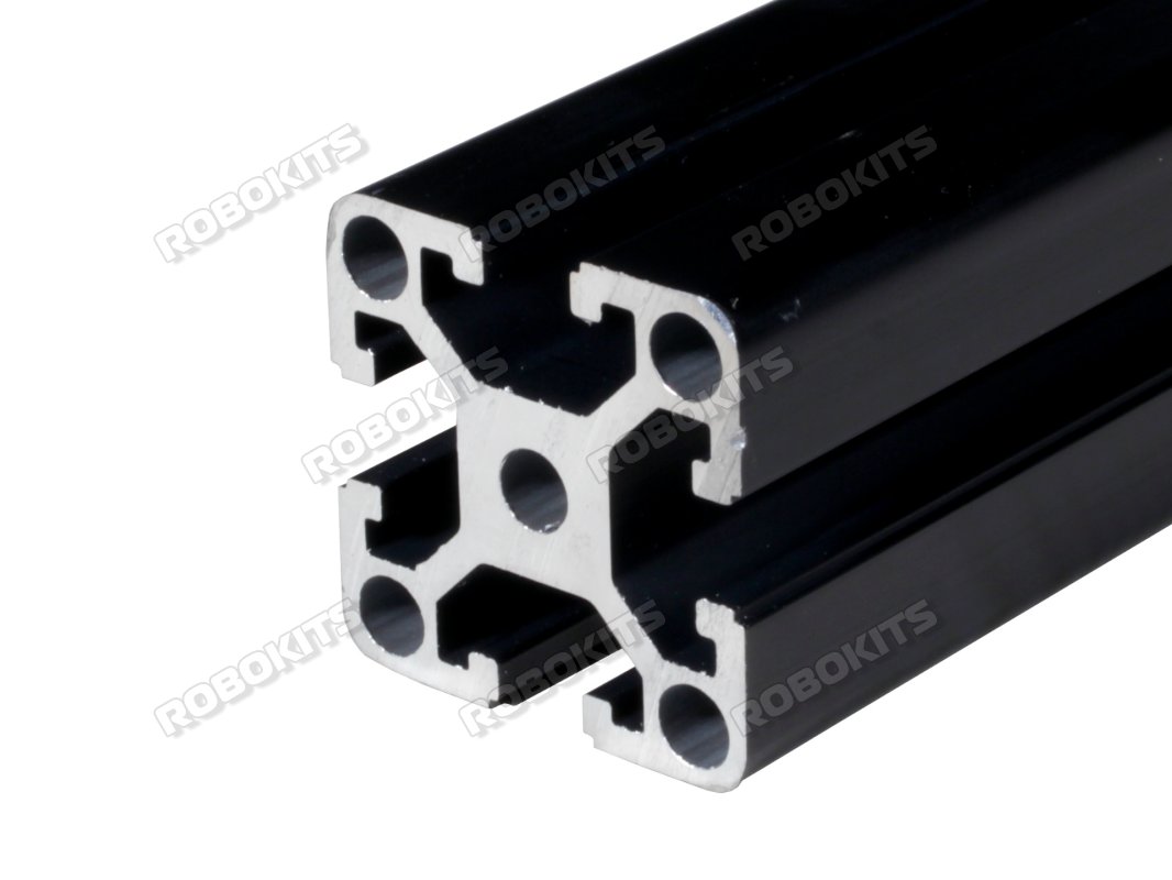 Astro Black Anodized Heavy duty Industrial Aluminium Alloy 4040 T-Slot Profile - Click Image to Close