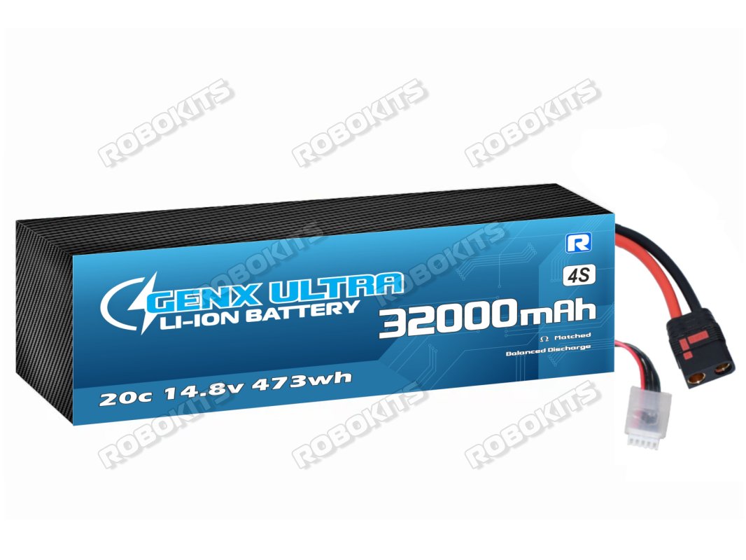 GenX Ultra 14.8V 4S8P 32000mah 20C/40C Discharge Premium Lithium ion Rechargeable Battery