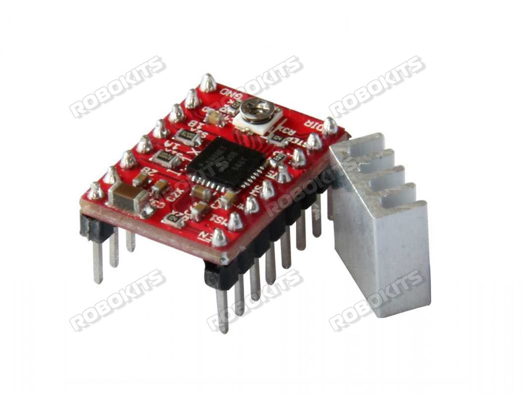 Microstepping Motor Driver A4988 8-35V DC 1A with Heatsink -Good