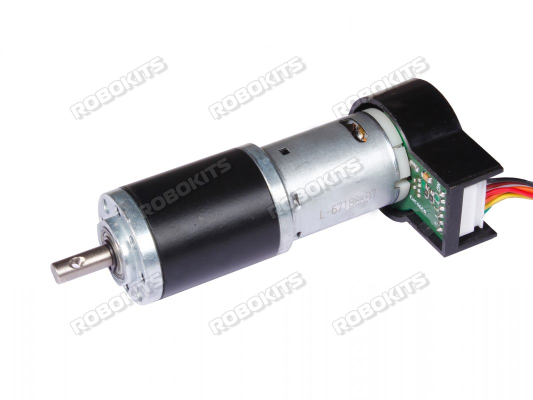 Rhino 100RPM 25Kgcm DC Planetary Geared High Precision Encoder Servo Motor - Click Image to Close