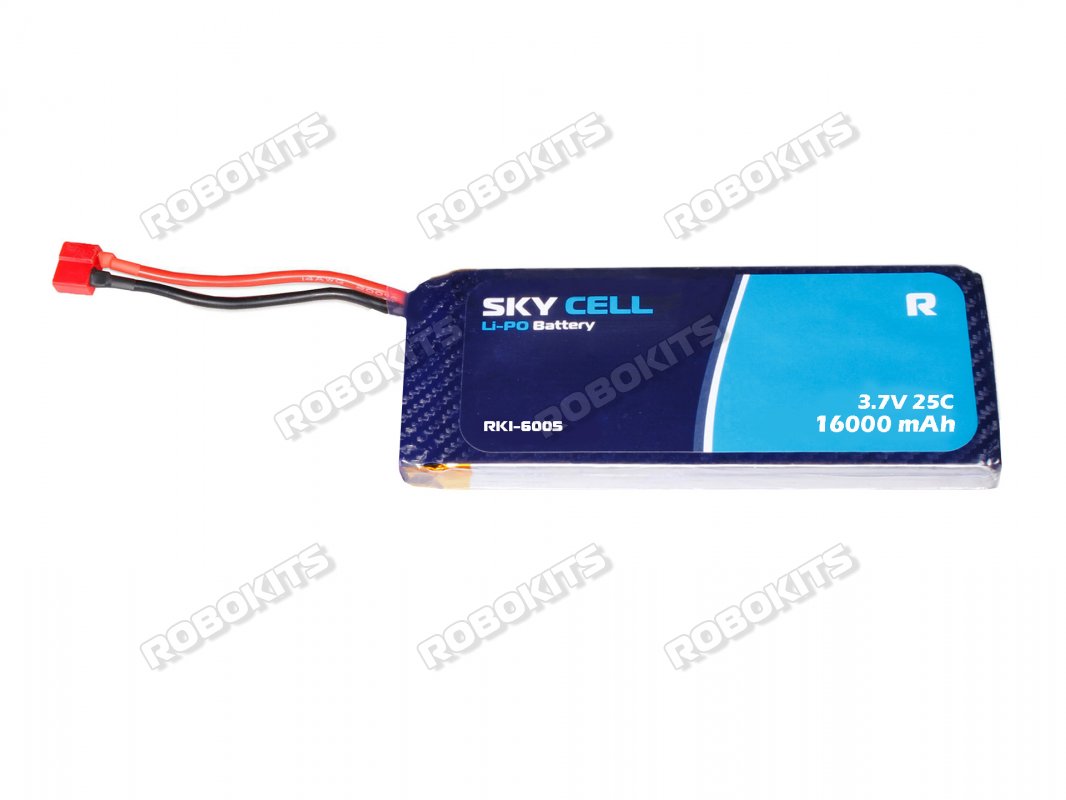 Skycell 3.7V 1S 16000mah 25C (Lipo) Lithium Polymer Rechargeable Battery