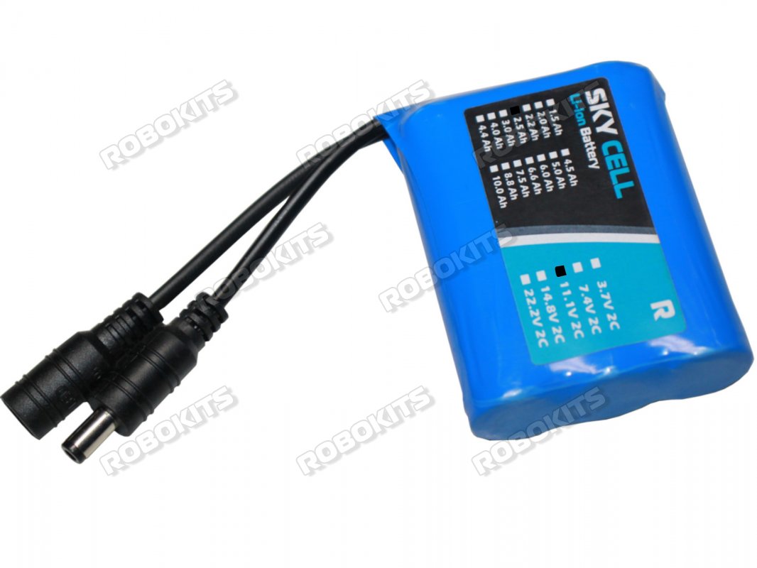 Li-Ion 11.1V 2500mAh (2C) With inbuilt Charger-Protection