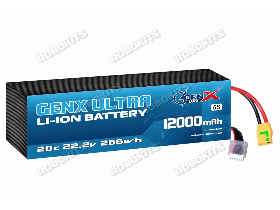 GenX Ultra 22.2V 6S3P 12000mah 20C/40C Discharge Premium Lithium ion Rechargeable Battery - Click Image to Close