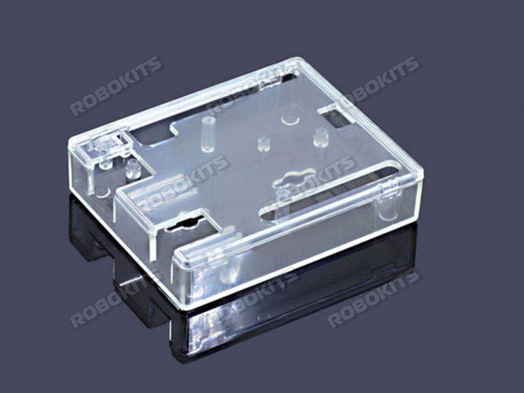 Moulded Acrylic Transparent Case Compatible with Arduino UNO - Click Image to Close