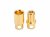 6MM Gold Plated Bullet Connector Male / Female Pair