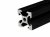 Black Anodized Aluminium 2020 V-Slot Profile 1meter