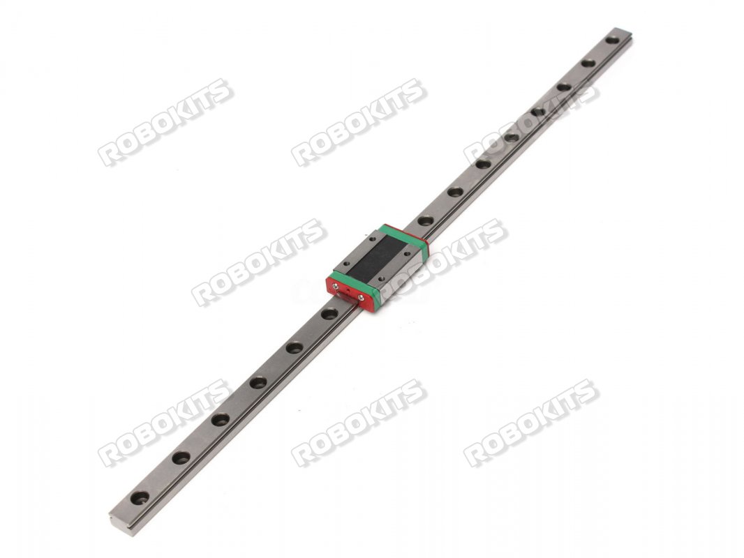 2pcs CNC Parts MR12 MGN12 Miniature Linear Guide Rail Way Slide 300mm+2pcs MGN12H Slider Miniature Linear Motion Guide Way TEN-HIGH Linear Rail 