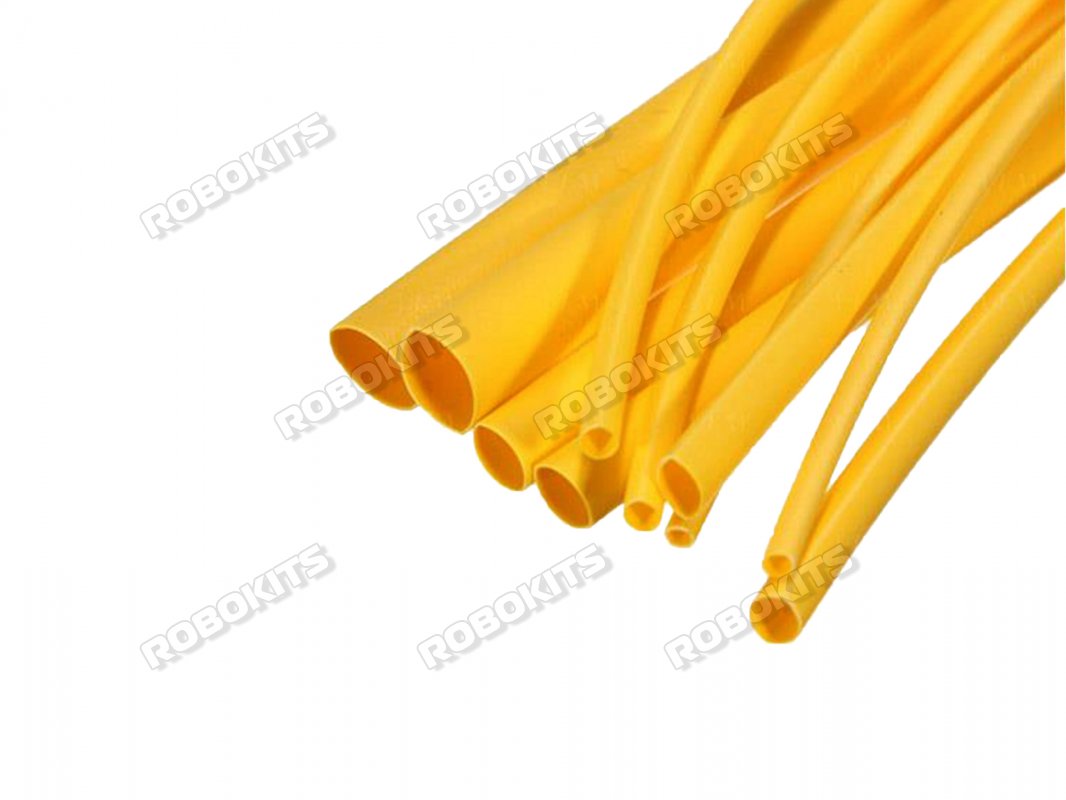 Heat Shrink Sleeve 4 mm Yellow Premium Quality Industrial Grade WOER (HST) MOQ 2 meter - Click Image to Close